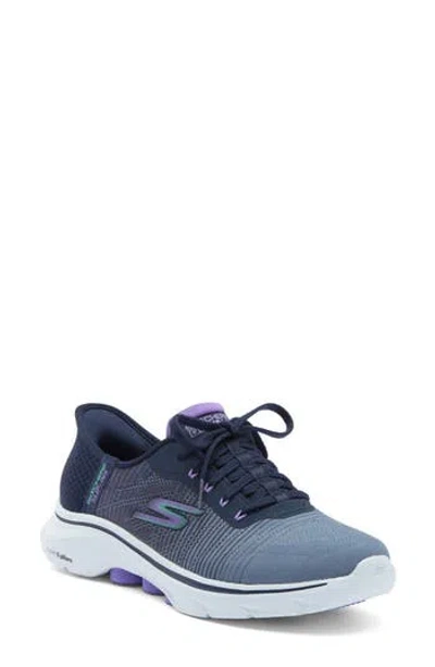 Skechers Go Walk 7 Slip-on Sneaker In Navy/multi