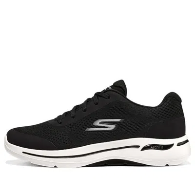 Skechers Go Walk Arch Fit 'black White' In Multi
