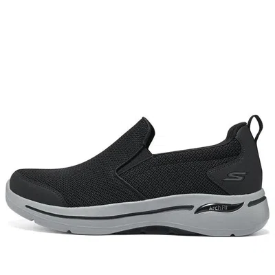 Skechers Go Walk Arch Fit-conference 'black Grey' In Multi