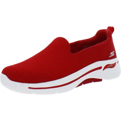 Skechers Go Walk Arch Fit-grateful Womens Exercise Fitness Walking Shoes In Red
