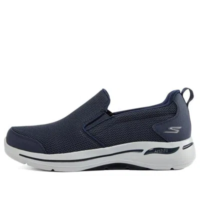 Skechers Go Walk Arch Fit Shoes 'navy' In Blue