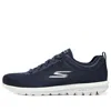 Skechers Go Walk Classic Lace Up 'navy' In Black