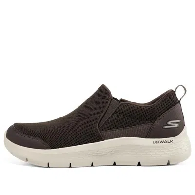 Skechers Go Walk Flex 'brown Beige' In Black