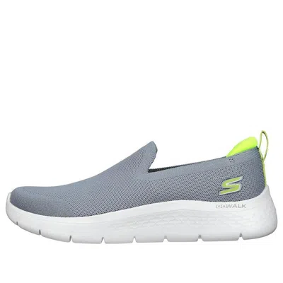 Skechers Go Walk Flex 'grey Lime' In Gray