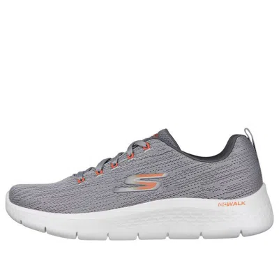 Skechers Go Walk Flex 'grey Orange' In Gray