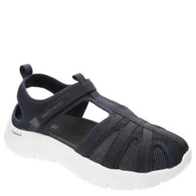 Skechers Go Walk Flex-jill Sandals Women's Usnavy Adjustable Strap Gal718 In Black