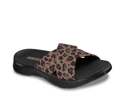 Skechers Go Walk Flex Kat Slide Sandal In Multi