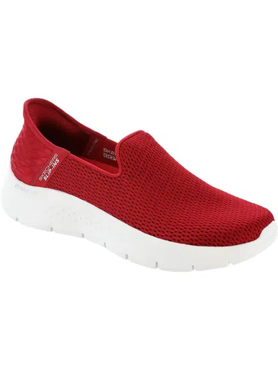 Skechers Go Walk Flex Relish Womens Mesh Memory Foam Walking Shoes In Red
