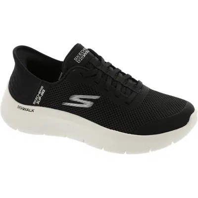 SKECHERS GO WALK FLEX WOMENS MEMORY FOAM MANMADE SLIP-ON SNEAKERS