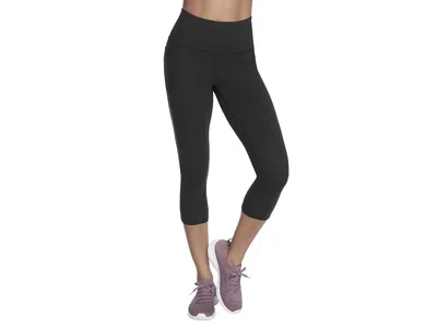 Skechers Go Walk High Waisted Midcalf Leggings In Black