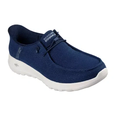 Skechers Go Walk Joy Estella Womens Boat Shoes In Blue