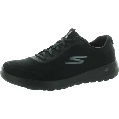 Skechers Go Walk Joy Womens Padded Insole Slip-on Sneakers In Black