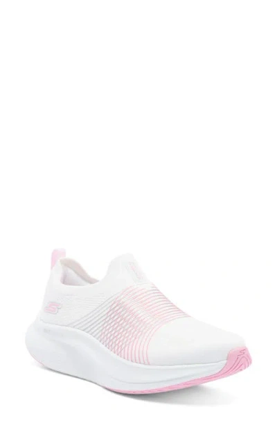 Skechers Go Walk Max Walker-sally Womens Walking Fitness Running & Training Shoes In White/pink