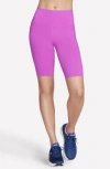 Skechers Goflex High Waist 10" Bike Shorts In Purple