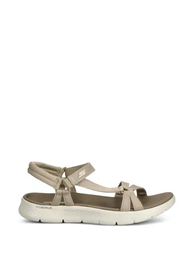 Skechers Gowalk Flex Touch-strap Sandals In Neutral