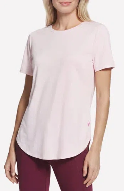 Skechers Gowalk® Stripe Tunic T-shirt In Pink