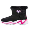 Skechers (gs)  Comfy Winter Boots 'black Pink'