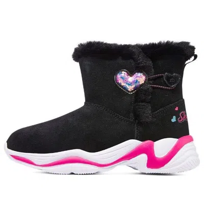 Skechers (gs)  Comfy Winter Boots 'black Pink'