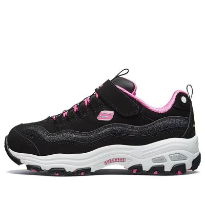 Skechers (gs)  Dlites 1.0 'black Pink' In Multi