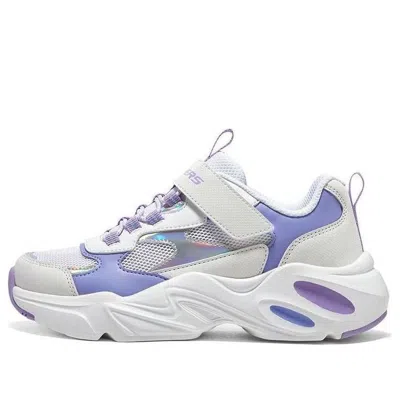 Skechers (gs)  Dlites 1.0 'white Lavender' In Multi