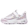 Skechers (gs)  D'lites Bright Blossoms 'white Purple'