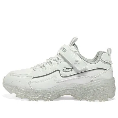 Skechers (gs)  D'lites Low-top Running Shoes 'white Silver'