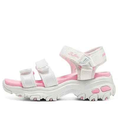Skechers (gs)  D'lites Sandals 'white Pink'