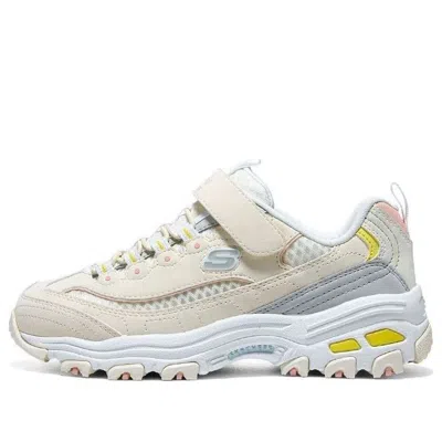 Skechers (gs)  Dlites Shoes 'beige Grey' In Multi