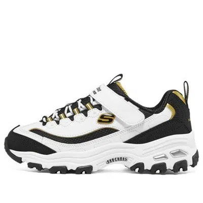 Skechers (gs)  D'lites Shoes 'white Black'