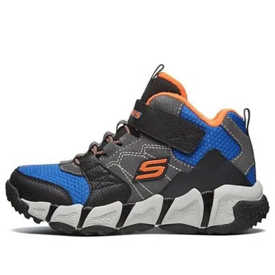 Skechers (gs)  Dlites Velocitrek Shoes 'grey Black Blue'