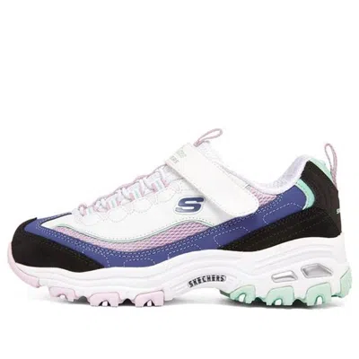 Skechers (gs)  D'lites 'white Blue Pink' In Multi