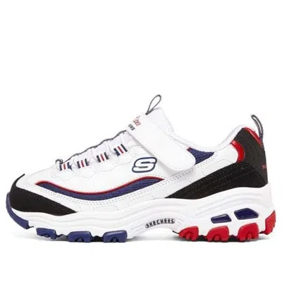 Skechers (gs)  D'lites 'white Blue Red' In Multi