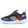 Skechers (gs)  Dyna-lite Shark-wave Shoes 'black Blue Red' In Black