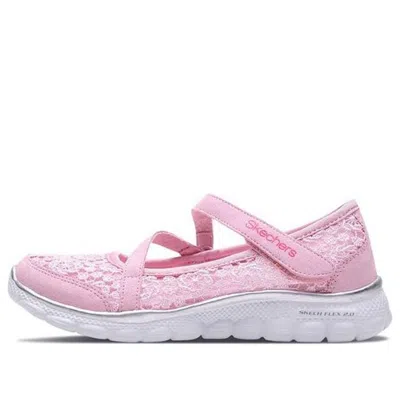 Skechers (gs)  Flex 2.0 'pink Silver' In Multi