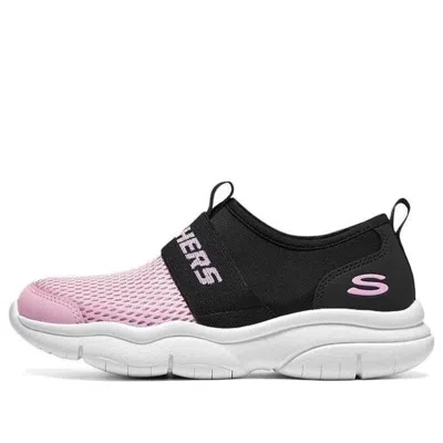 Skechers (gs)  Flex Blast Shoes 'black Pink' In Multi
