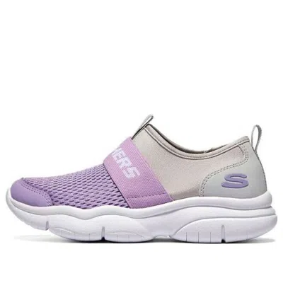 Skechers (gs)  Flex Blast Shoes 'purple Grey' In Multi