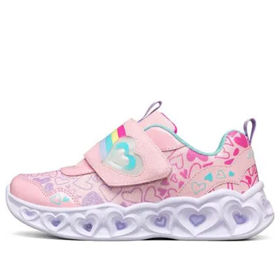 Skechers (gs)  Heart Lights In Pink