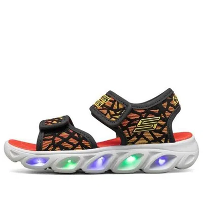 Skechers (gs)  Hypno-splash 'orange Black' In Brown
