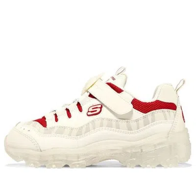 Skechers (gs)  Ice D'lites 'cream White Red'