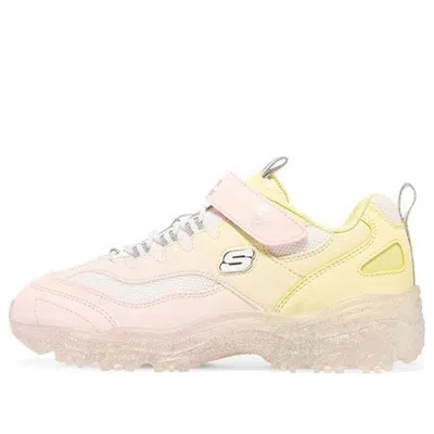 Skechers (gs)  Ice D'lites 'pink Yellow' In Multi