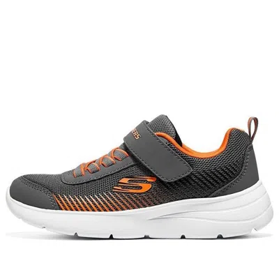 Skechers (gs)  Microspec Gorza Shoes 'grey Orange' In Multi