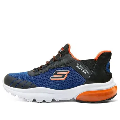 Skechers (gs)  Slip-ins Razor Flex Air Sneaker 'blue Black Orange'