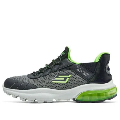 Skechers (gs)  Slip-ins Razor Flex Air Sneaker 'grey Black Green'
