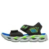 Skechers (gs)  Thermo Splash Slip On Sport Light-up Sandals 'black Blue' In Multi