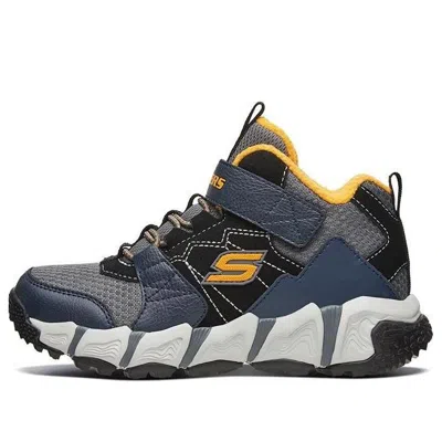 Skechers (gs)  Velocitrek Mid Peak Athletic Shoes 'grey Blue Yellow'