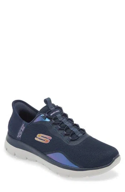 Skechers Hands Free Slip-in Sneaker In Navy/lavender