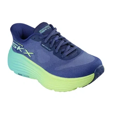 Skechers Hands Free Slip-ins Go Run Max Cushioning Endeavour Hallandale Womens Running Shoes In Blue