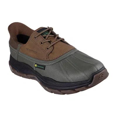 Skechers Hands Free Slip-ins John Deere Duck Boot Mens Bike Closed Toe Slip-on Shoe In Brown