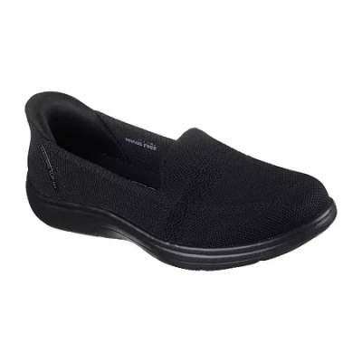 Skechers Hands Free Slip-ins On The Go Flex Radiant Sloane Womens Round Closed Toe Slip-on Shoe In Black