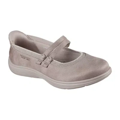 Skechers Hands Free Slip-ins On The Go Flex Radiant Womens Round Closed Toe Mary Jane Shoes In Brown